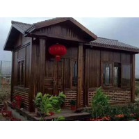 防腐木木屋，仿古木房子，門樓牌樓花窗，可來(lái)圖定做