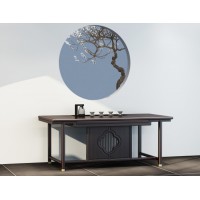 新中式實(shí)木茶臺(tái)，茶桌