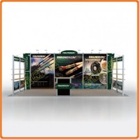 鋁合金時(shí)尚便攜式展架，方便國內(nèi)外巡展