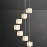 別墅樓梯吊燈 自建房旋轉(zhuǎn)樓梯燈 復(fù)式樓中空長(zhǎng)吊燈